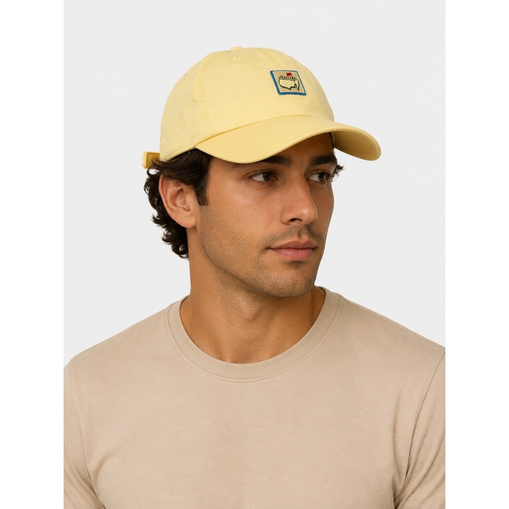 American Needle The Masters Tournament Yellow Cotton Adjustable Strapback Hat